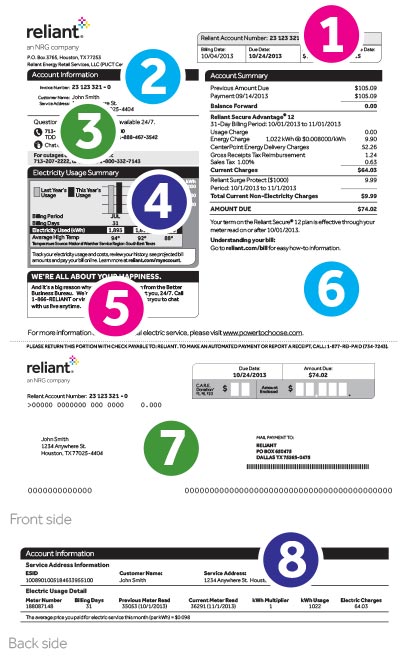 Reliant Energy Bill