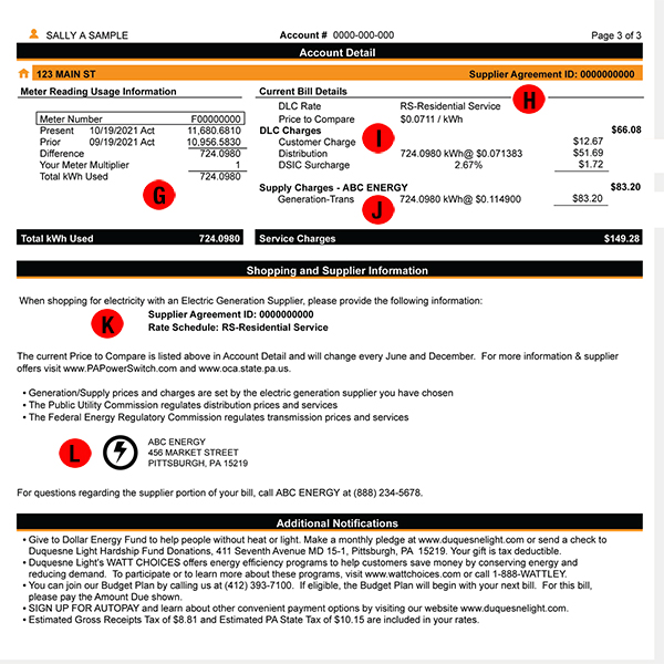 Understand Page 3 of Your DLC Bill