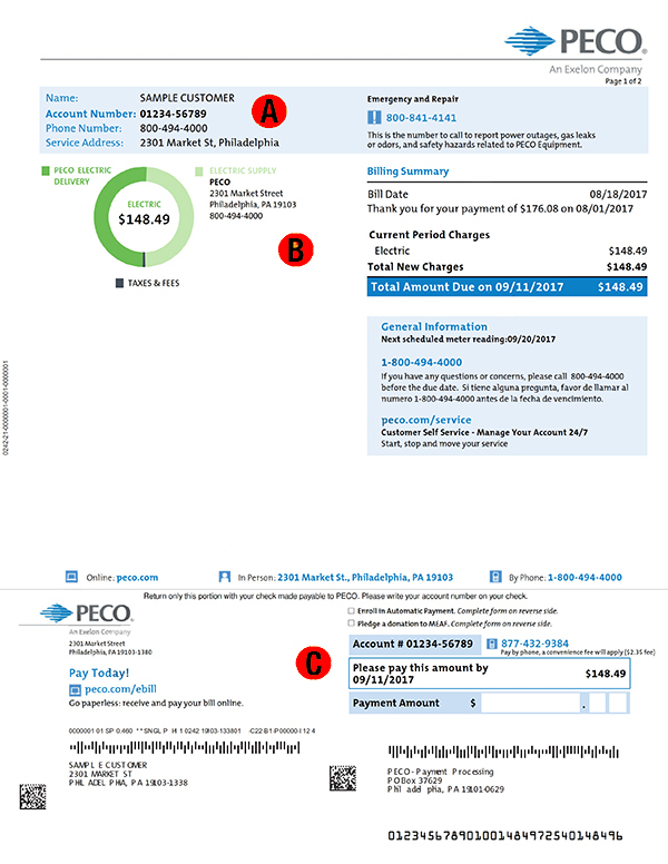 Understand Your PECO Bill